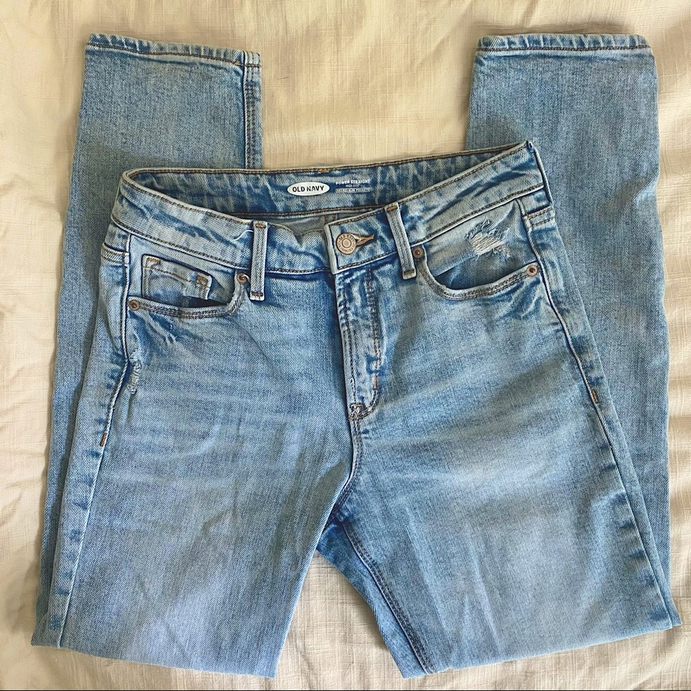 Old Navy Power Slim Straight High Rise Jeans Size 4